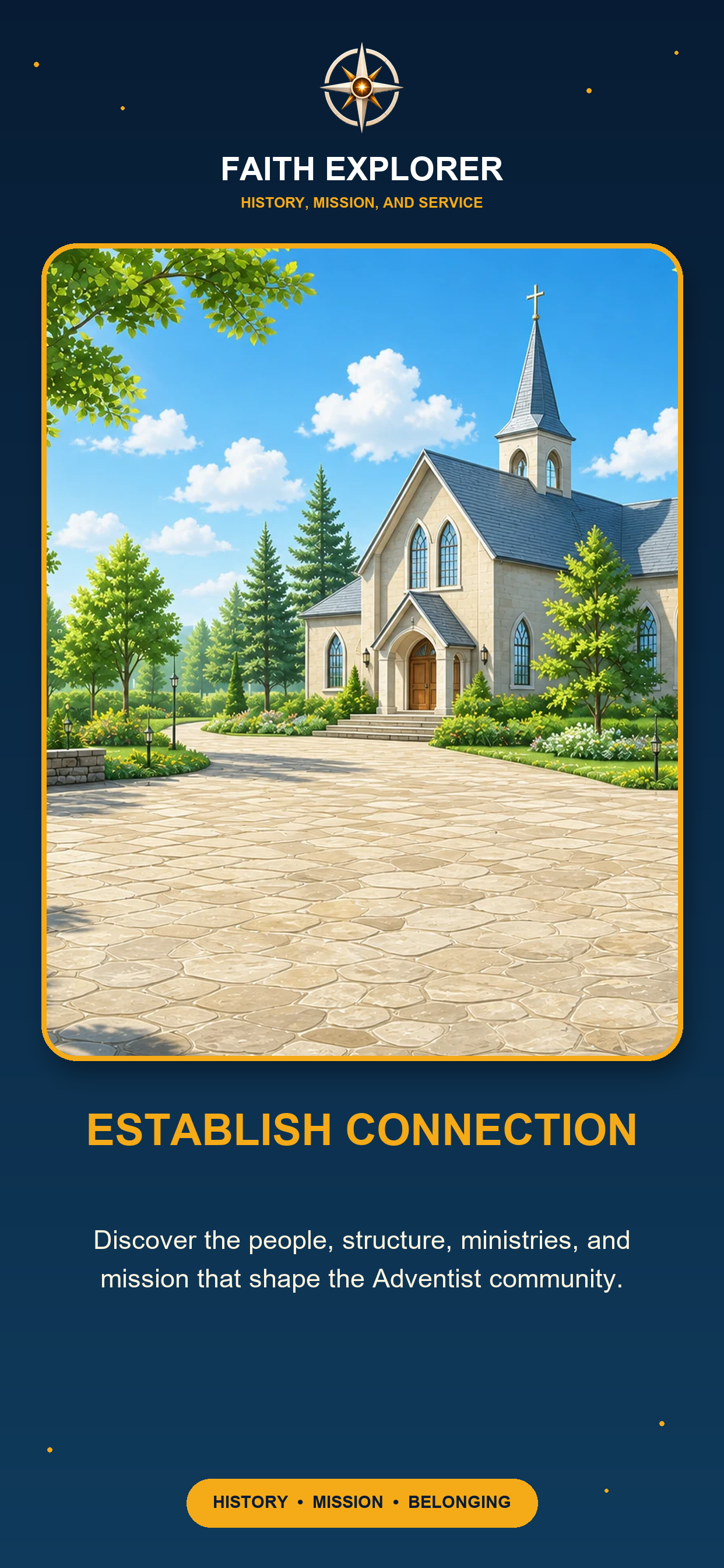 Faith Explorer promotional artwork: Establish connection